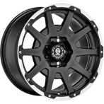 Sparco Sparco Dakar Matt Black Lip Polished+Rivets 8,5x18 5x120 ET42 CB65,1 R14 1200 kg