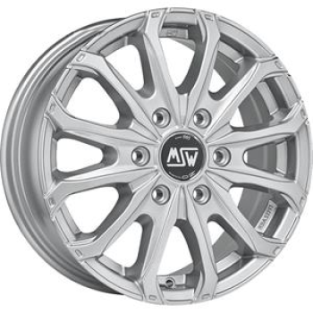 MSW 48 Van 6 Holes Full Silver 6,5x16 6x130 ET62 CB84,1 R14 1350 kg