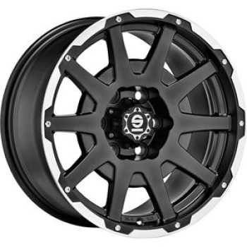 Sparco Dakar Matt Black Lip Polished+Rivets 8,5x18 5x120 ET42 CB65,1 R14 1200 kg